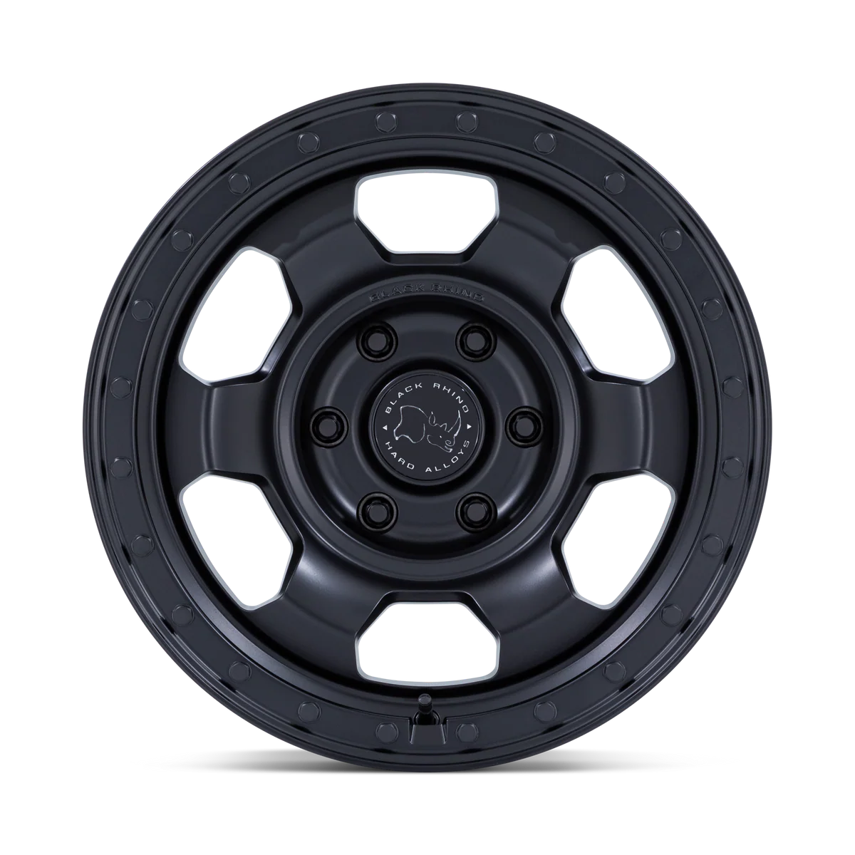 17X8.5 6X139.7/-10 Black Rhino Trooper Matte Black Cb106.1
