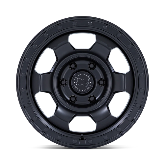 17X8.5 6X139.7/-10 Black Rhino Trooper Matte Black Cb106.1