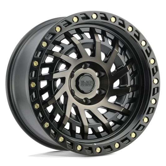 20X9.5 6X139.7/-12 Black Rhino Shredder Matte Black Dark