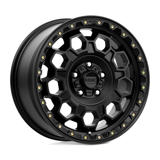 17X9.0 6X139.7/-12 Kmc Trek Satin Black Cb106.1