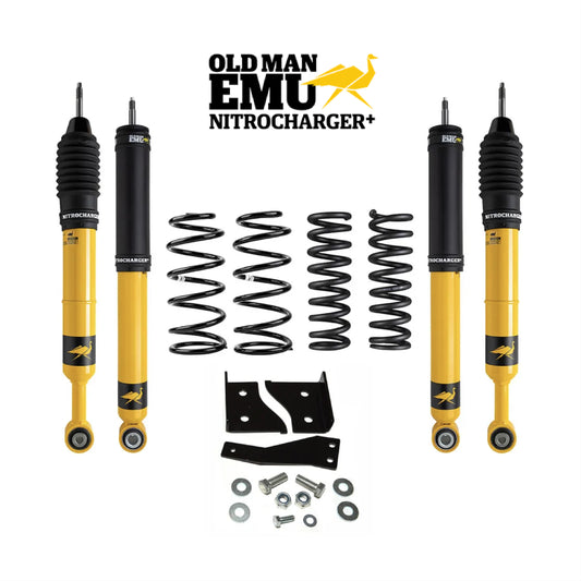 SUSPENSION KITS NITROCHARGER PLUS ( 4 AMORT. + 4 ESPIRALES )  OLD MAN EMU  NISSAN NP300 / NEW NAVARA 2016+