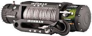 WINCH ELÉCTRICO 12V - DE 12000LB CON PIOLA SINTÉTICA IRONMAN4X4